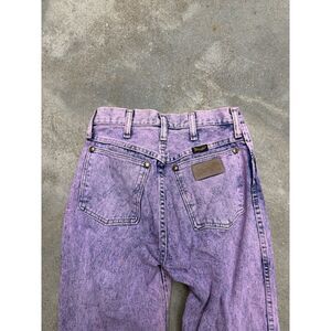 Vintage 80's Wrangler Pink Acid Wash USA Made Cowgirl Jeans 5 x 32